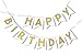Celebrate Party Happy Birthday Banner with Stars For Party Decoration and Stars Confetti Inside