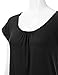 Loose Fit Top Plus Size Shirring Pleated T Shirts
