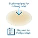 ZenToes Heel Blister Cushioned Bandages with Gel Guard Pads to Protect, Heal and Guard Skin from Rubbing Shoes - 12 Pack