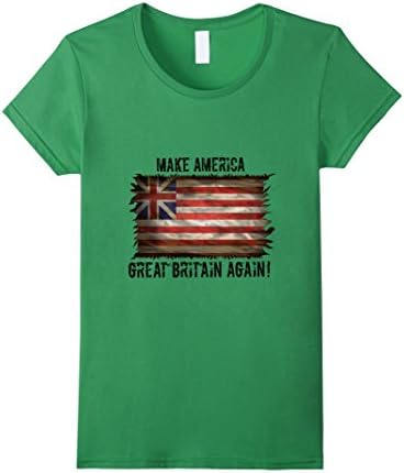 Women's America US Flag United Kingdom UK Shirt Large Grass
