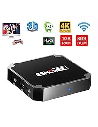 eshowee x96 Mini Android 7.1 TV Box Amlogic s905 W Quad Core 64 Bit DDR3 1 GB 8 GB WIFI y LAN vp9 DLNA H.265 4 K UHD