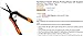 GARDENBYRD Trimming Scissors, Garden Pruning Scissor with Stainless Steal Micro Tips