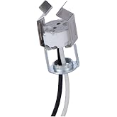 B&amp;P Lamp&reg; Porcelain Bi-Pin Halogen Socket with MR-16 Clip