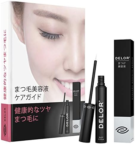 DELOR Eyelash Serum, Long Lasting, Eyelash Care, Long Term Eyelash Growth, Made in Germany, 100% Vegan, 0.1 fl oz (3 ml)