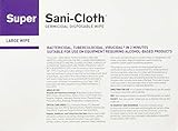 PDI SUPER SANI CLOTH GERMICIDAL DISPOSABLE WIPES Super Sani Cloth Large Wipes, Individual, 50/bx