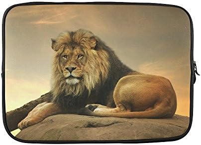 SLsenD Custom Male Lion Water Resistant Computer Bag Laptop Sleeve Notebook Case Cover 13 13.3 inch