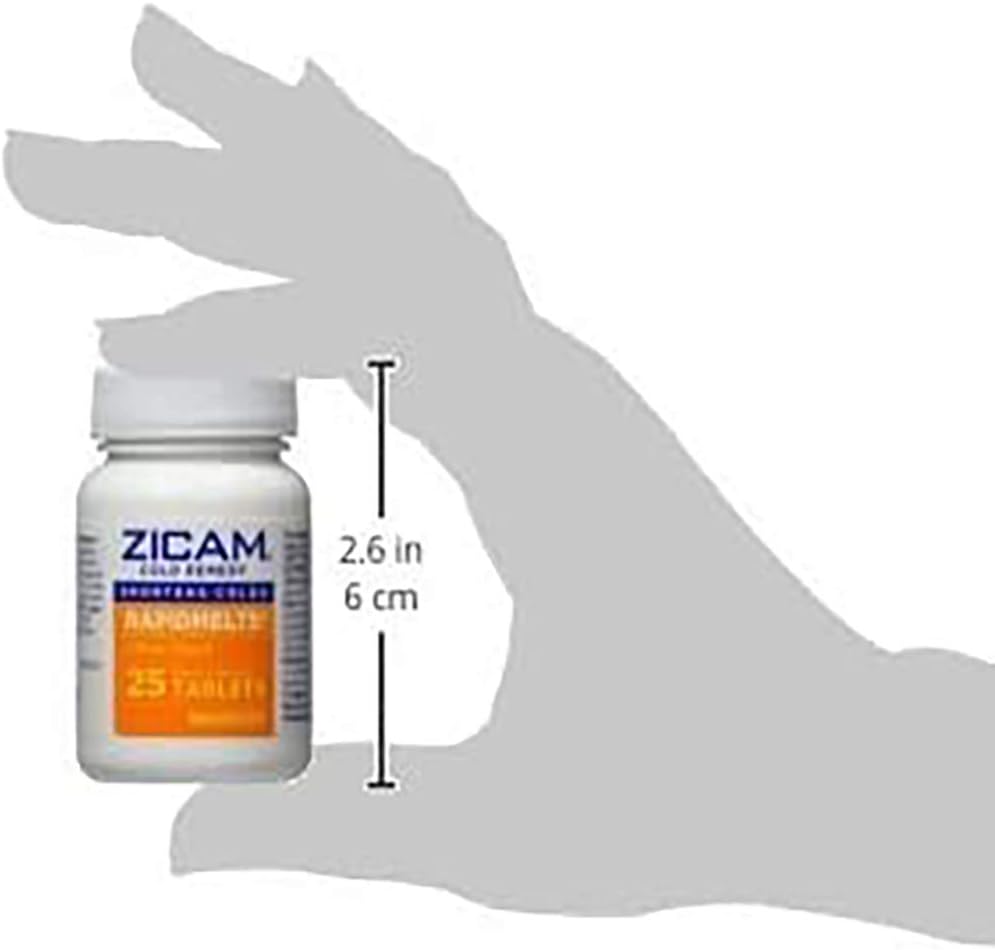 Zicam Cold Remedy Citrus RapidMelts, 25 Quick Dissolve Tablets, Clinically Proven to shorten colds when taken at the first sign, homeopathic, 25 Count (Pack of 1): Health & Personal Care