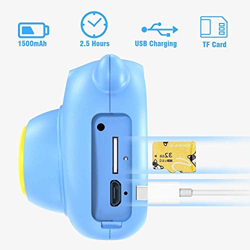 CrazyFire WiFi Kinder Kamera Autofokus-Digitalkamera mit Blitz Dual Kamera 12MP Anti-Drop Stoßfestes Design… – Bild 5