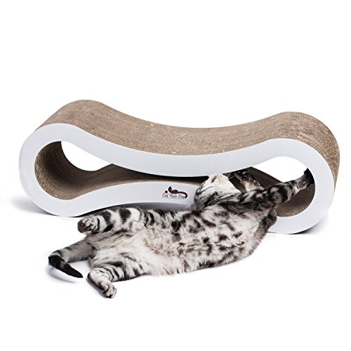 Cat Scratcher Lounge Heavy Duty Corrugated Cardboard Modern Cat