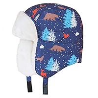 JAN & JUL Kids Russian Ushanka Ear-Covering Warm Hat (L: 2-7Y, Woodland)