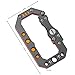 WINGOO Stainless Steel Key Chain Quickdraw Carabiner Anti-lost Key Chain Climbing Carabiner Backpack Buckle(Orange)