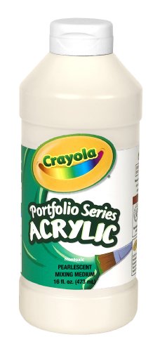 Crayola Portfolio Series 16-Ounce Acrylic Paint, Pearlescent Mixing Medium