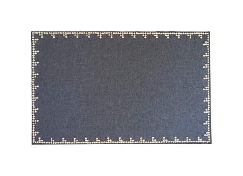 Pretty Pinboards Linen Fabric and Nailhead Staircase Design Cork Board Pin Board