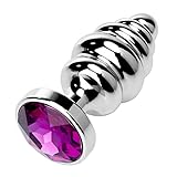 Anal Plug Louviva Rosebud Stainless Steel Crystal Butt Plug