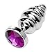 Anal Plug Louviva Rosebud Stainless Steel Crystal Butt Plug