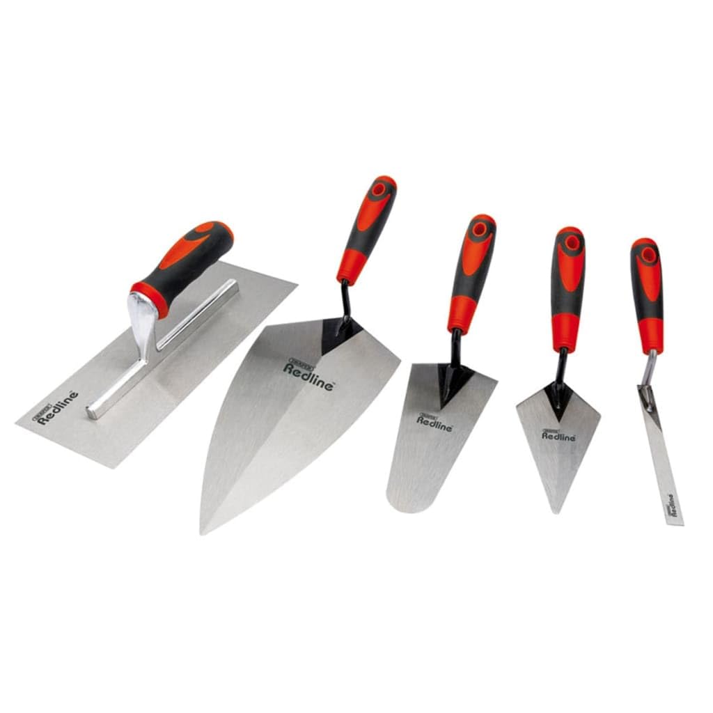 Draper Redline 69153 Trowel Set (5-Piece), Red
