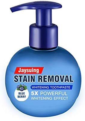 Whitening Toothpaste,2 Pcs Stain Removal Whitening Toothpaste Fight Bleeding Gums Enamel Strengthening Toothpastes (Blueberry)