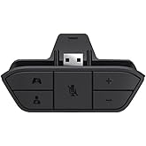 Lenpos Stereo Headset Adapter, Audio Mic Headphone Converter for Xbox One/One S/X/Elite 1/Elite2/Series X|S Controller Adjust Audio Balance Game Sound & Voice Chat