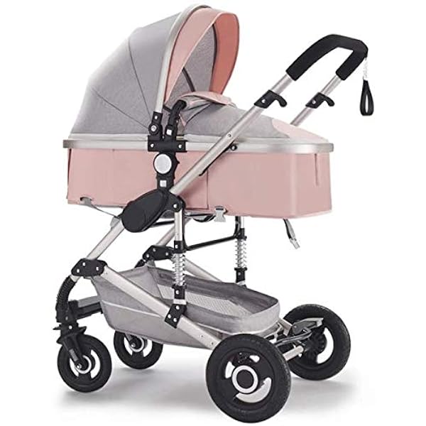 Compact Convertible Landau Pliant Bebe Poussettes Haut Paysage Poussette Landau Poussette Avec Support De Stockage Grand