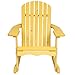 Best Choice Products Outdoor Adirondack Rocking Chair Natural Fir Wood Deck Garden Furniture