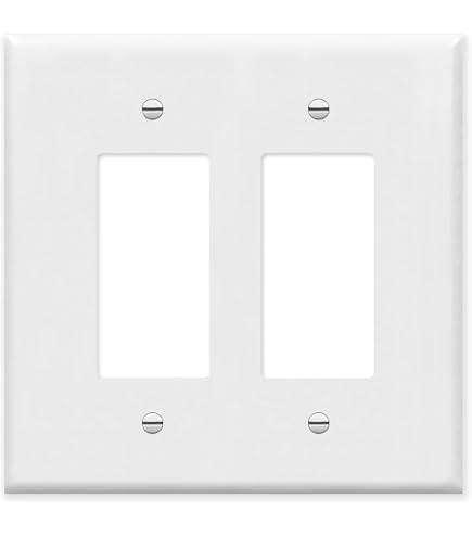 Jumbo Matte White 4 Gang GFCI/Rocker Switch Plate