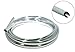 Boka Car Door Edge Guards Trim Molding Protector Full Size U Shape. Made in USA. Protects edges of vehicle on trunk lids, hoods, doors and grilles (Chrome, 6 feet)