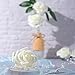 Meiliy 60pcs Artificial Flowers Ivory Roses Real Looking Foam Roses Bulk w/Stem for DIY Wedding Bouquets Corsages Centerpieces Arrangements Baby Shower Cake Flower Decorations