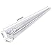 BRILLIHOOD 2-Pack 8FT LED Shop Light, 80W (190W Equiv.), 8000LM LED Garage Light, 6000K (Cool White), T8/T12 Fluorescent Light Fixture for Warehouse, Supermarket, Workshop Office