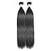 MORICA Hair 8A Brazilian Virgin Straight Hair 2 Bundles Human Hair Weave Extensions Unprocessed(8 8,Natural Color)