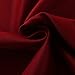Aquazolax Party Decorations Door Curtain - Christmas Elegant W54 x L40 Inch Blackout Front Door Side Panels Window Treatment Curtains for Classroom Kitchen Bedroom - 1 Panel with Tieback, Red