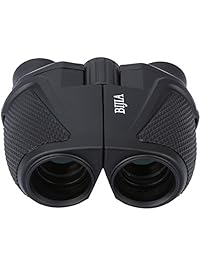 G4Free 12x25 Compact Binoculars(BAK4,Green Lens),Large Eyepiece Super High-Powered Field Surveillance Binoculars