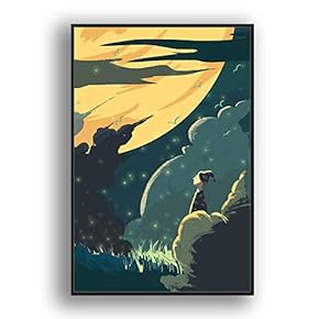 Framed Canvas Wall Art for Living Room, Bedroom Flow in The Dream Canvas Prints for Modern Home Decoration Ready to Hang - 16"x24" inches