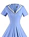 GownTown Women's 1950s Retro Vintage V-Neck Party Swing Dress Cocktail Dress