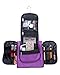 Premium Cosmetic Bag By AmElegant - Spacious Women And Men Toiletry Bag - Makeup Organizer And Beauty Product Organizer (Purple)
