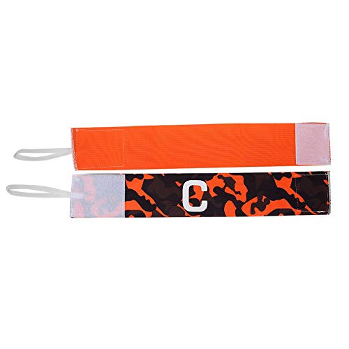 Player Bands, Durable Nylon Soccer Armband Adjustable Captain Bands for Outdoor Team Sports Groups(Orange) - Thumbnail 5
