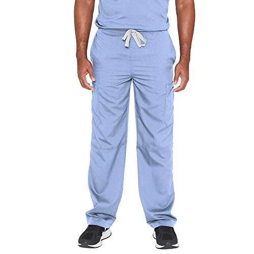 BARCO Uniforms Men's Modern Fit Cargo Scrub Pant, Ciel, Medium Pricepulse