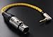 QL-DL HIFI 2.5mm (L-Shaped Plugs) TRRS Balanced Male to 4pin XLR Balanced Female Headphone Audio Adapter for Astell&kern Ak240, Ak380, Ak320, Ak120, DP-X1A, FIIO X5III, KANN etc.