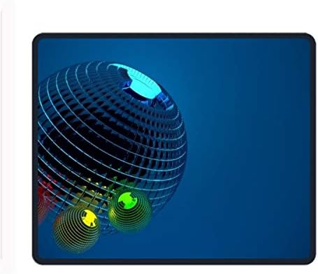 Computer Disco Balls Rectangle Mouse Pad (9.85x11.8 Inch), Printed Rubber Desk Accessories Mouse Mat