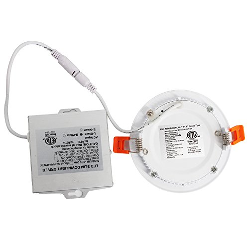 Dimmable Slim Led Downlight OOOLED 4 Inch 9W (65W Equivalent) ETL Listed 600LM 3000K Junction Box Recessed Lighting 4 Pack - Thumbnail 4