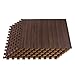 Forest Floor 3/8 Inch Thick Printed Foam Tiles, Premium Wood Grain Interlocking Foam Floor Mats, Anti-Fatigue Flooring, 24 in x 24 in