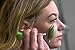 Jade Roller for face - 100% Real Natural Jade Stone roller, Anti-Aging jade Beauty Skincare Tool to Rejuvenate Facial Skin Cooling, Slimming & Firming by Lamiar (green)