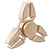 STRESS SPINNER Tri Hand Spinning Crab Shape Fidget Finger Toy with High Speed Hybrid Ceramic Bearing 1-3 Min Spins for Killing Time(Gold)