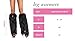 Leg Avenue Women's Warrior Faux Fur Leg Warmers with Faux Leather Wrap Detail