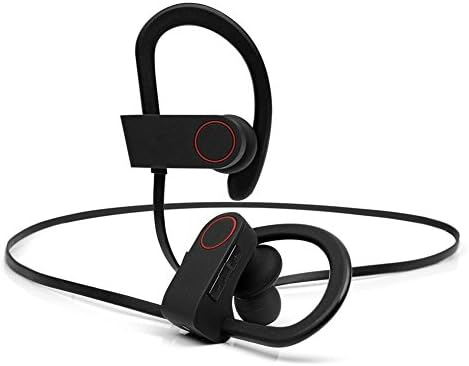 Bluetooth Headphones, Newest Wireless U8 Sports Earphones Waterproof HD Stereo Sweatproof Earbuds Noise Cancelling Headsets with Mic for Gym Running Workout (Black)