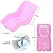 DRBIKE Doll Bike Seat with DIY Decals for Girls Bike Kids Bike Accessories Doll Carrier Fits Standard Sized Dolls and Stuffed Animals Cherry