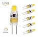 MR. LD G4 LED 1.2 Watt Non-Dimmable 12V AC/DC Bi-Pin Light Bulb 2700K Warm White Waterproof T3 G4 Halogen 10W Led Replacement-Pack of 5 (1.2 W)