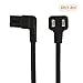 CableCreation 6 Feet 18 AWG Angled 2-Slot Non-Polarized Angle Power Cord (IEC320 C7 to Nema 1-15P), 1.8M / Black