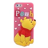 JBG Cute 3D Cartoon Soft Silicone Back Case Cover Protective for iPhone 5 / 5S Winnie the Pooh