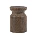 Stonebriar Industrial Wooden Pillar Candle Holder, Rustic Home Decor Accents for Dining Room, Living Room, Bathroom, and Bedroom, Small