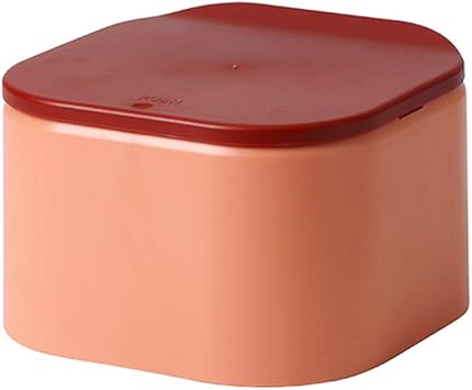 Cubo de basura pequeño de 2,5 l con tapa para mesa y escritorio